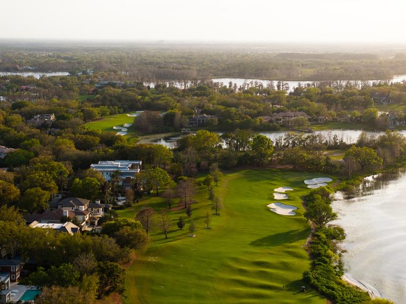 Wide view across the course and lakes — Isleworth Golf and Country Club, Windermere FL