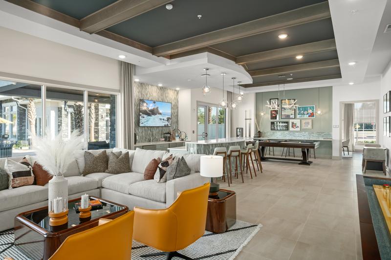Clubhouse lounge and game room — Sanctuary at Daytona apartments, Daytona Beach FL